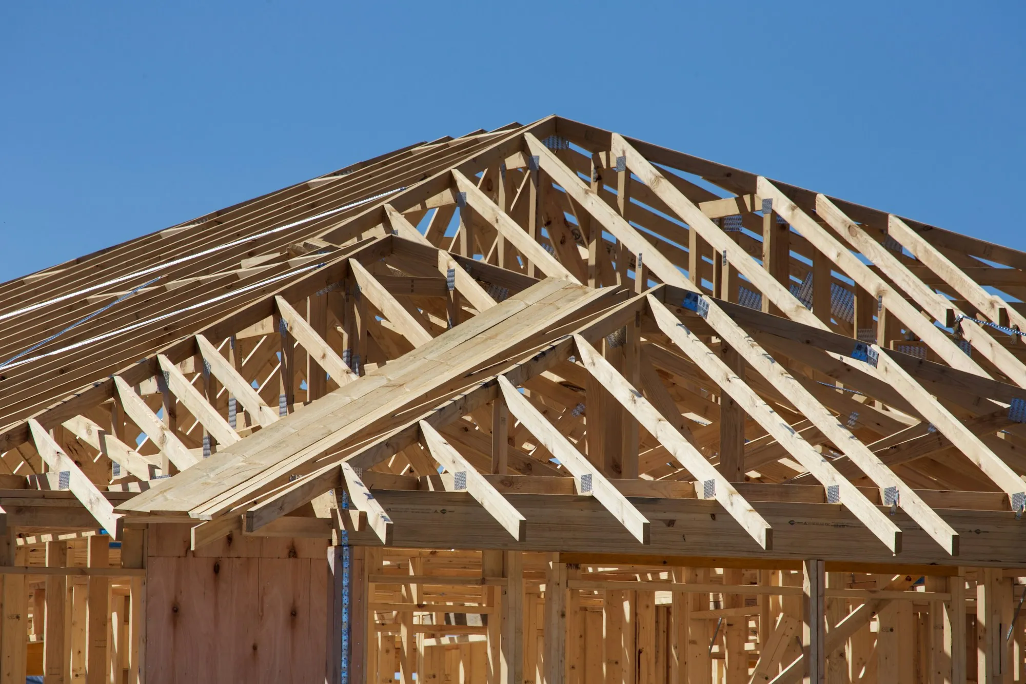 Renovation construction underway in a home