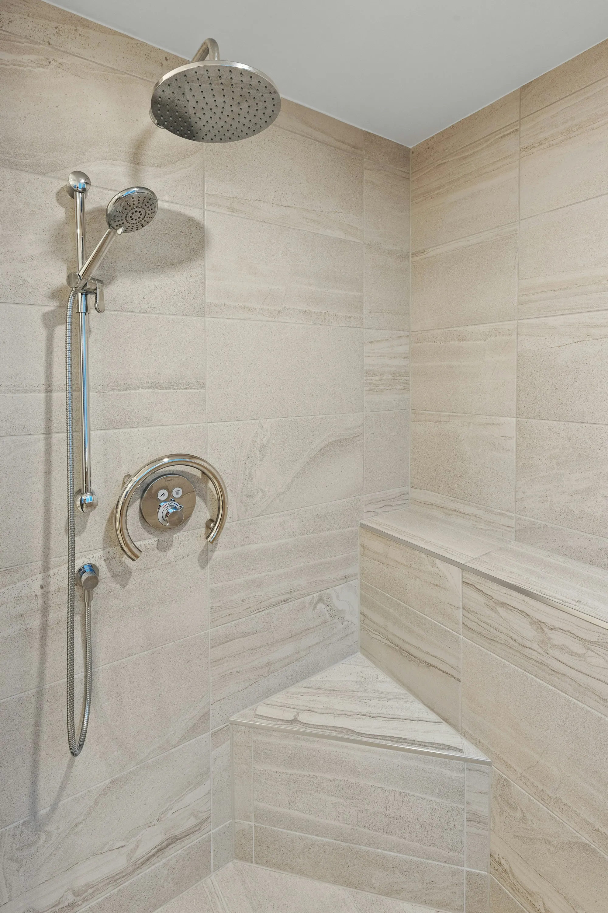 Updated bathroom in a family home