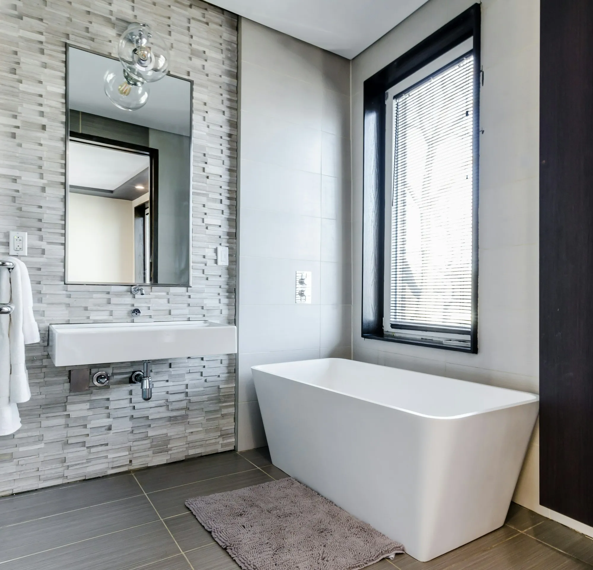 Bathroom after a remodel