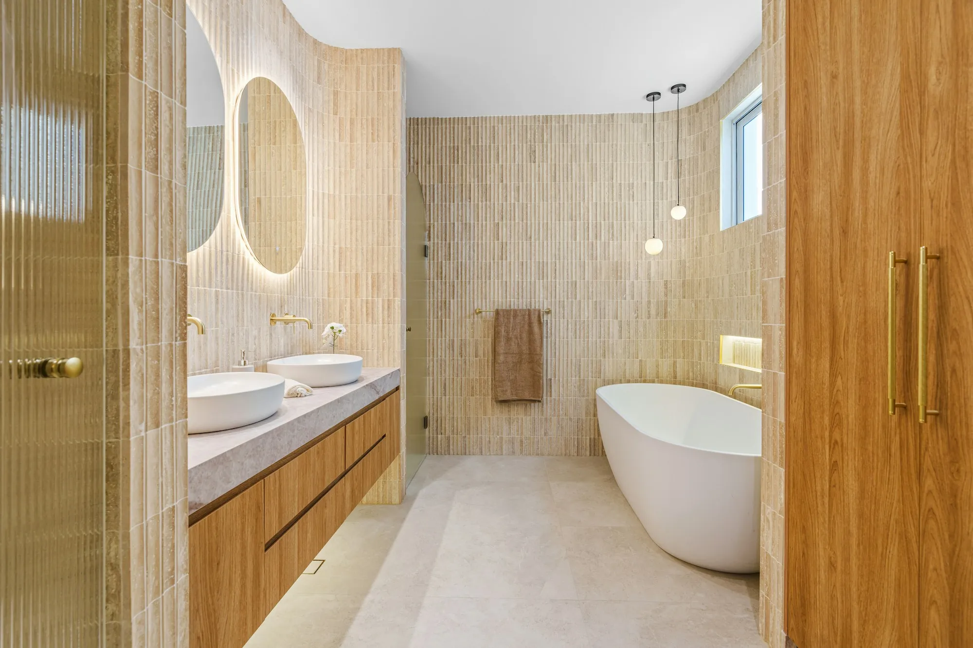Remodeled bathroom with new fixtures