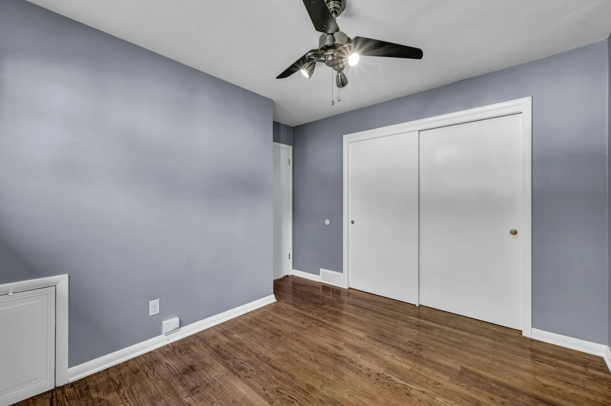 Freshly painted walls and trim in a home